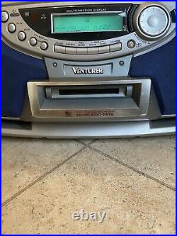Venturer Portable Minidisc CD Cassette Radio Boombox Faulty Cassette Player