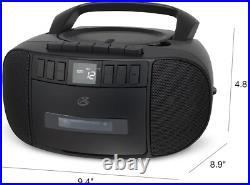 Versatile AM/FM Boombox with CD, Cassette Player, & Aux Perfect for Travel Versatile AM/FM Boombox with CD, Cassette Player, & Aux Perfect for Travel
