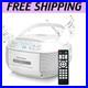 Versatile CD and Cassette Player Boombox with Bluetooth, AM/FM Radio, Remote