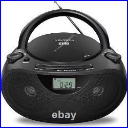 Versatile Dual Speaker CD Boombox with Bluetooth, Battery/AC Power, and USB Slot