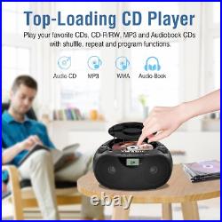 Versatile Portable CD Player and Bluetooth Boombox with Bass Boost Technology Versatile Portable CD Player and Bluetooth Boombox with Bass Boost Technology