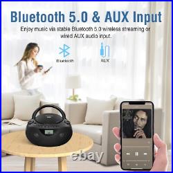 Versatile Portable CD Player and Bluetooth Boombox with Bass Boost Technology Versatile Portable CD Player and Bluetooth Boombox with Bass Boost Technology