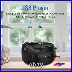 Versatile Portable CD Player and Bluetooth Boombox with Bass Boost Technology Versatile Portable CD Player and Bluetooth Boombox with Bass Boost Technology