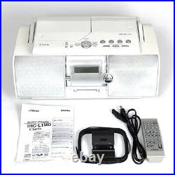 Victor JVC RC-L1MD Boombox Portable Stereo MD / CD Cassette Player White