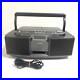 Victor RC-T1MD-B Portable Boombox Radio CD MD Player Junk for Parts Untested
