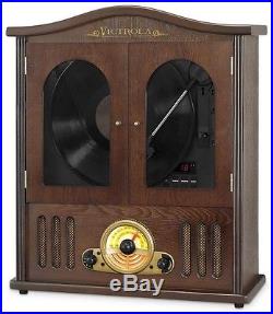 Victrola Wall Mounted Record Player with CD and Boombox
