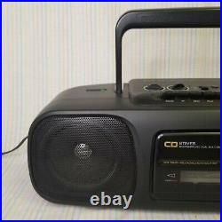 Vintage 1990s Sony CFD-55 Portable Stereo Boombox CD Tape Cassette Player Radio