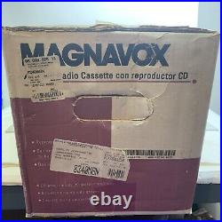 Vintage 1994 90s Magnavox Portable CD Player Tape Deck Radio Boombox AZ 8340-MX