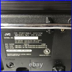 Vintage 94-95 JVC PC-X105 CD Cassette Portable System Player BoomBox