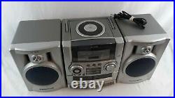 Vintage Aiwa CA-DW535 CD Player AM/FM Dual Cassette Portable Stereo Boombox