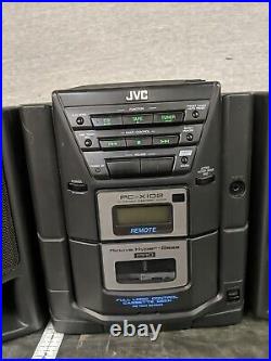 Vintage Boombox Portable CD Player Cassette player Radio JVC-X102