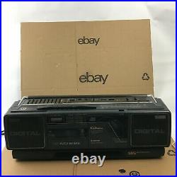 Vintage CD Player RCD-2000 Radio Tape Cassette Portable Boombox- Parts Only