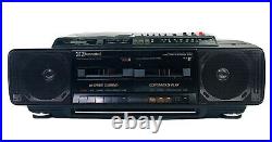 Vintage Emerson AC2505 Portable CD Radio Cassette Recorder Player Boombox
