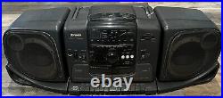 Vintage Fisher PH-D340 Studio Standard BoomBox Radio CD Tape Player Works READ