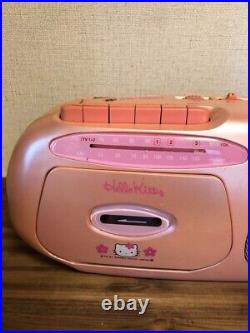 Vintage Hello Kitty AM/FM Radio Cassette Recorder Boombox Doshisha Japan