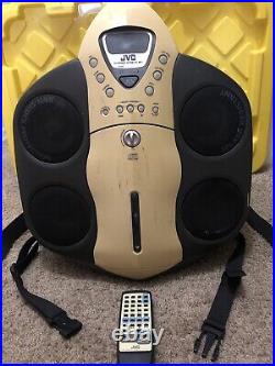 Vintage JVC Boombox Backpack Stereo RS WP1 CD Player Radio Cassette Rare Beige