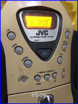 Vintage JVC Boombox Backpack Stereo RS WP1 CD Player Radio Cassette Rare Beige