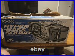 Vintage JVC Boombox PC-X300 Portable Ghetto Blaster Original Box Vintage JVC Boombox PC-X300 Portable Ghetto Blaster Original Box