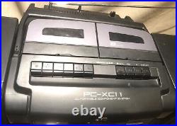 Vintage JVC Boombox PC-XC11 3 Disc CD Changer AM-FM Radio/Cassette Works Remote