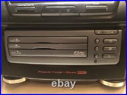 Vintage JVC Boombox PC-XC11 3 Disc CD Changer AM-FM Radio/Cassette Works Remote