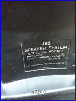 Vintage JVC PC-X110 CD Portable System Player FM AM Dual Cassette tested work