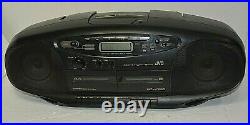 Vintage JVC Portable System RC X720 AM/FM Cassette Tape CD Player Boombox TESTED