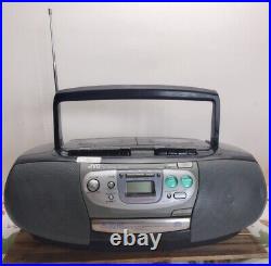 Vintage JVC RC-QW200 AM/FM CD Cassette Player Portable Boombox TESTED Works