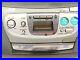 Vintage JVC RC-QW200 Radio Gray AM/FM CD Cassette Player Portable Boombox Tested