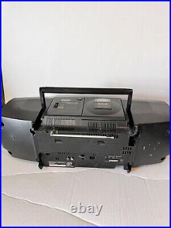 Vintage JVC Stereo Boom Box RC-X310 Cassette + CD Super Bass Horn Tested Works