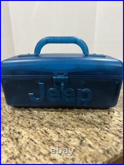 Vintage Jeep Power Brand Aqua Portable Boombox JP110766 CD Radio AM/FM Cassette Vintage Jeep Power Brand Aqua Portable Boombox JP110766 CD Radio AM/FM Cassette