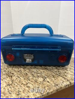 Vintage Jeep Power Brand Aqua Portable Boombox JP110766 CD Radio AM/FM Cassette Vintage Jeep Power Brand Aqua Portable Boombox JP110766 CD Radio AM/FM Cassette
