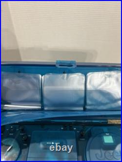 Vintage Jeep Power Brand Aqua Portable Boombox JP110766 CD Radio AM/FM Cassette Vintage Jeep Power Brand Aqua Portable Boombox JP110766 CD Radio AM/FM Cassette