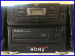 Vintage Jvc Pc-x103 Portable Boombox Cd, Fm, Am, Cassette Player With Remote