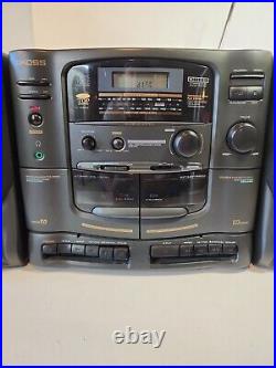 Vintage Koss Portable AM/FM Radio Compact Disc Player System HG910A Boombox
