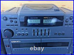 Vintage Magnavox AZ8700 Portable Dual Cassette/ CD player/AM/FM Boombox