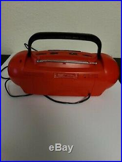 Vintage Mickey Mouse Disney Portable Boom Box Model MU462 Cassette Player Am/Fm