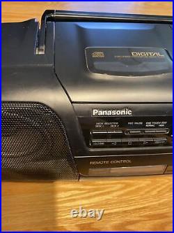 Vintage Panasonic Portable Boombox RX-DT5 WithRemote, Tested PLEASE READ