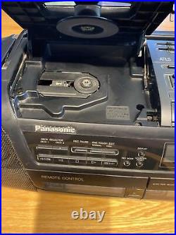 Vintage Panasonic Portable Boombox RX-DT5 WithRemote, Tested PLEASE READ