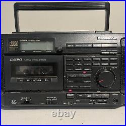 Vintage Panasonic RX-DS20 Portable Boombox Radio CD Cassette Stereo FULLY WORKIN