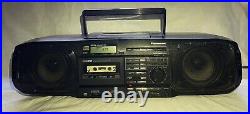 Vintage Panasonic RX-DS20 WORKS Portable Boombox Radio CD Cassette Stereo 90s