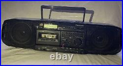 Vintage Panasonic RX-DS20 WORKS Portable Boombox Radio CD Cassette Stereo 90s