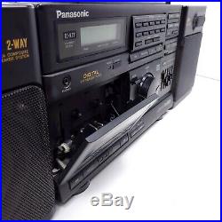 Vintage Panasonic RX-DS620 Portable Boombox CD Cassette Tape Player AM FM Radio