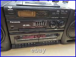 Vintage Panasonic RX-DT610 Portable Stereo CD Cassette Player