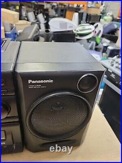 Vintage Panasonic RX-DT610 Portable Stereo CD Cassette Player