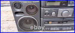 Vintage Panasonic RX-DT690 Boom Box AM/FM Stereo Dual Cassette CD Tested (READ)