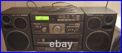 Vintage Panasonic RX-DT690 Boom Box AM/FM Stereo Dual Cassette CD Tested (READ)