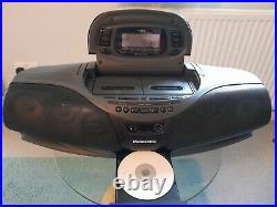 Vintage Panasonic RX-DT75 Boombox Portable Stereo CD Cassette Deck Radio Player