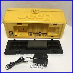 Vintage Portable Jeep Telemania Boombox CD AM FM Radio Cassette Player Recorder
