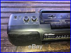 Vintage Quasar Portable Stereo Boombox Cassette CD Player Radio Model GX300