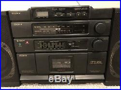 Vintage SONY CFD-454 Portable CD AM/FM Cassette Player Recorder Radio Stereo
